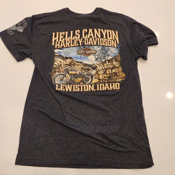 Hells Canyon Harley Davidson tee shirt. Size M - Picture 2 of 5